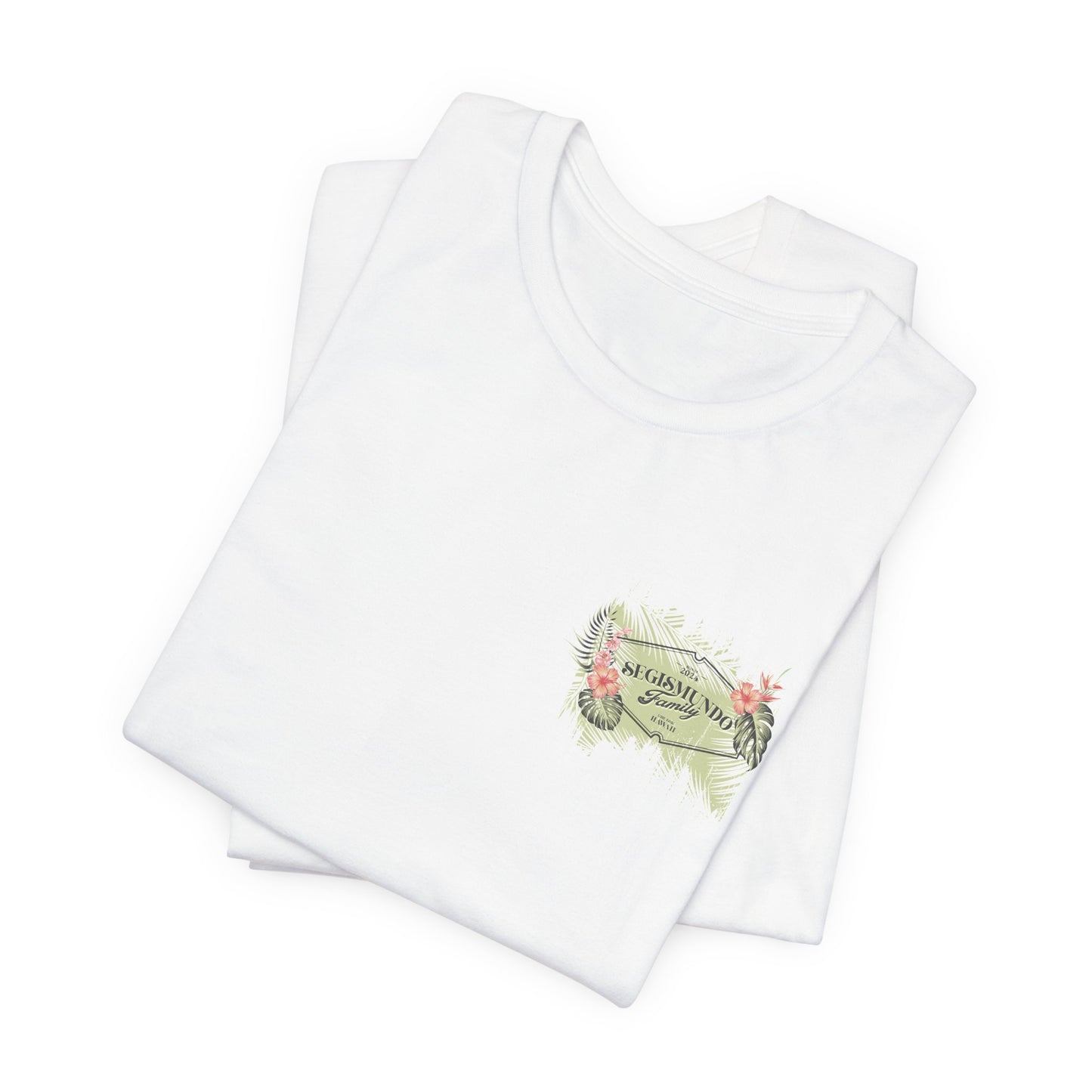 Green Background | Pink Hibiscus - Additional Sizes