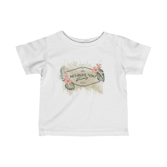 Infant - Beige Background | Pink Hibiscus