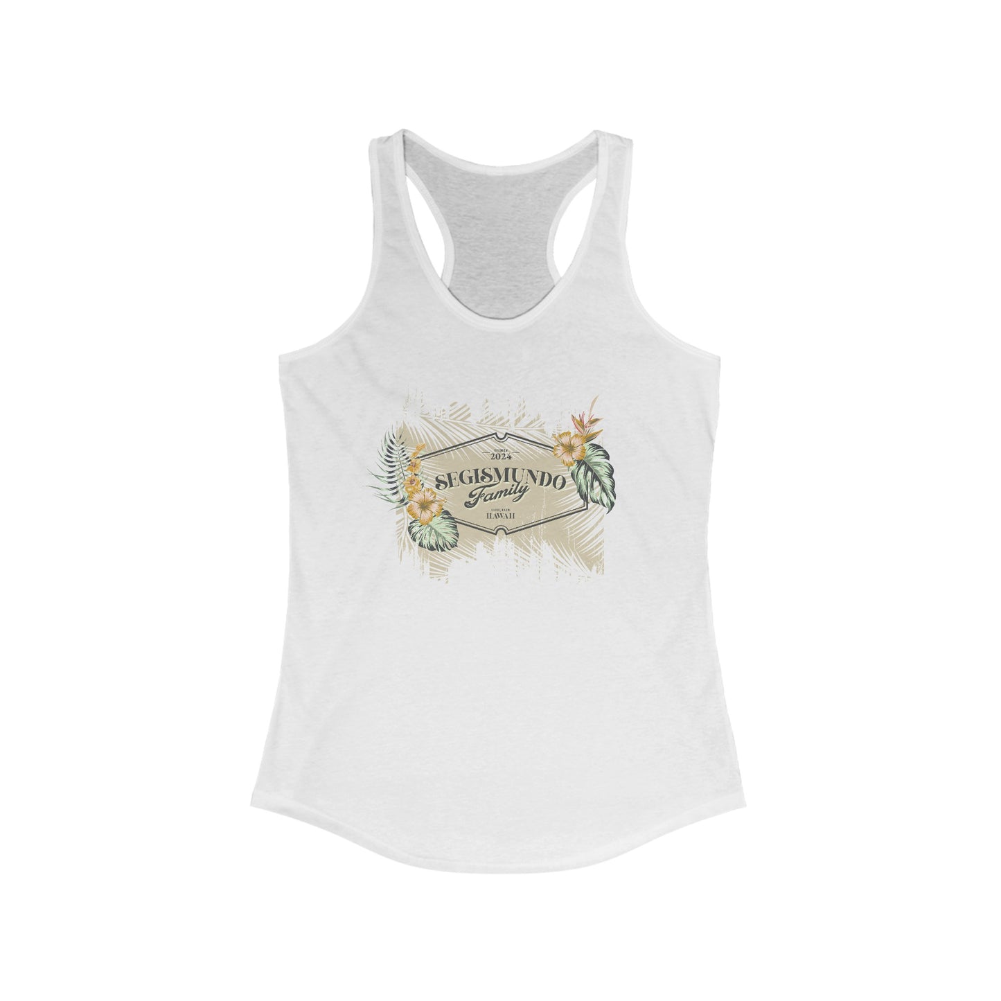 Women's - Beige Background - Yellow Hibiscus
