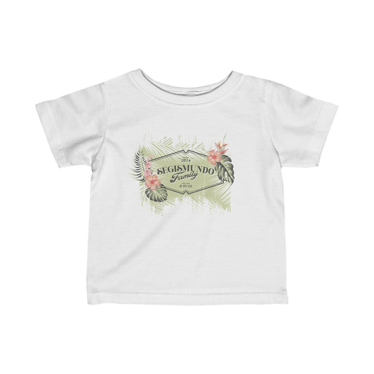 Infant - Green Background | Pink Hibiscus