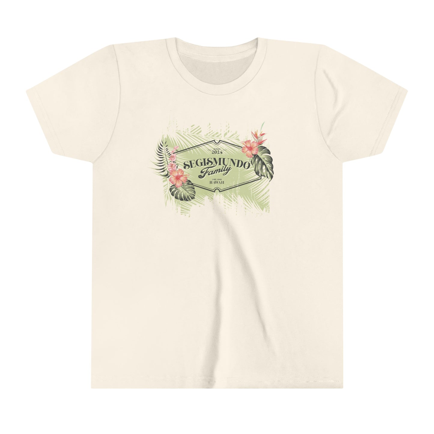 Kids - Green Background | Pink Hibiscus
