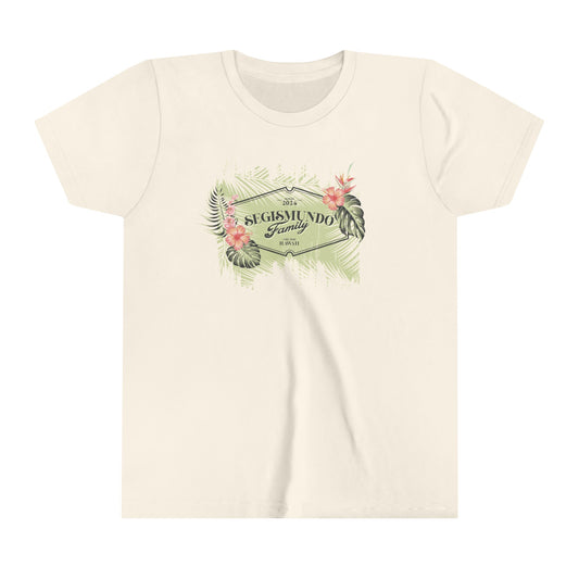 Kids - Green Background | Pink Hibiscus