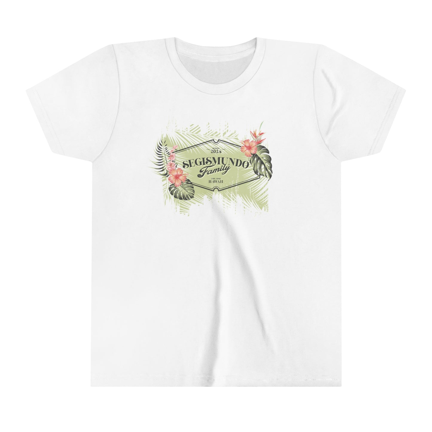 Kids - Green Background | Pink Hibiscus
